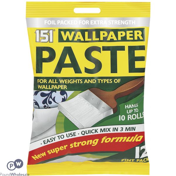 151 WALLPAPER PASTE 10 ROLL 12 PINT PACK