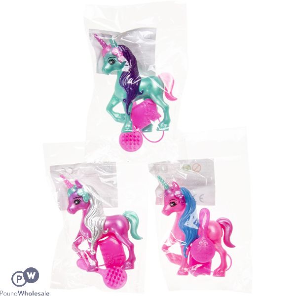 Unicorn Beauty Play Set 3pc Assorted Colours