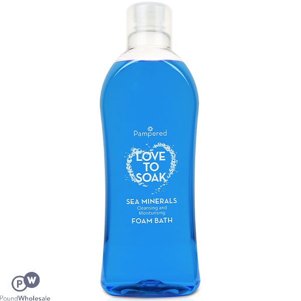 PAMPERED LOVE TO SOAK FOAM BUBBLE BATH SEA MINERALS 1L