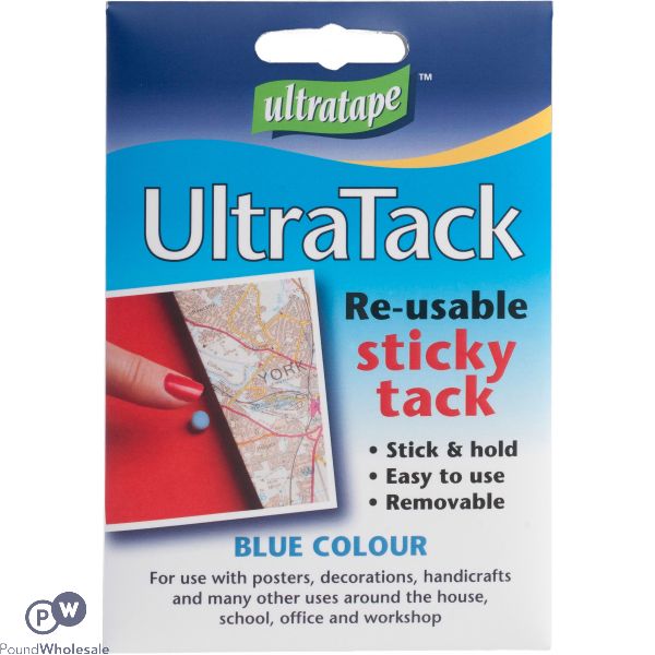 Ultratape Ultratack Reusable Blue Sticky Tack CDU