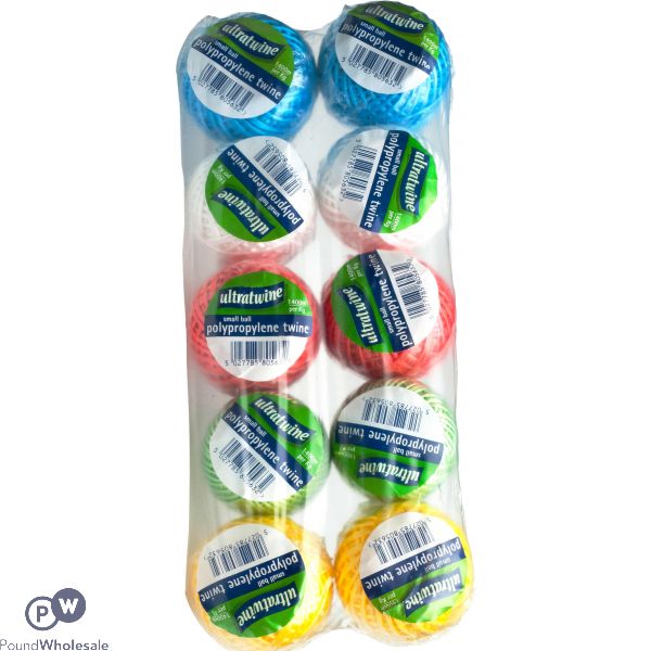 ULTRATWINE POLYPROPYLENE TWINE ASSORTED COLOURS