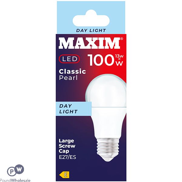 Maxim 13w=100w Classic Pearl Day Light Led Light Bulb