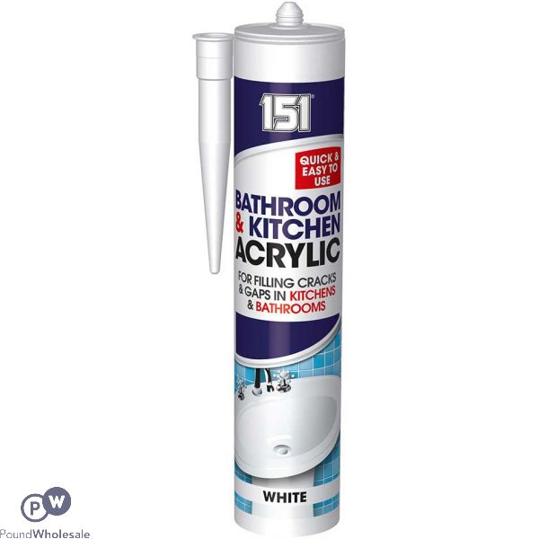 151 BATHROOM & KITCHEN ACRYLIC SEALANT WHITE 280ML