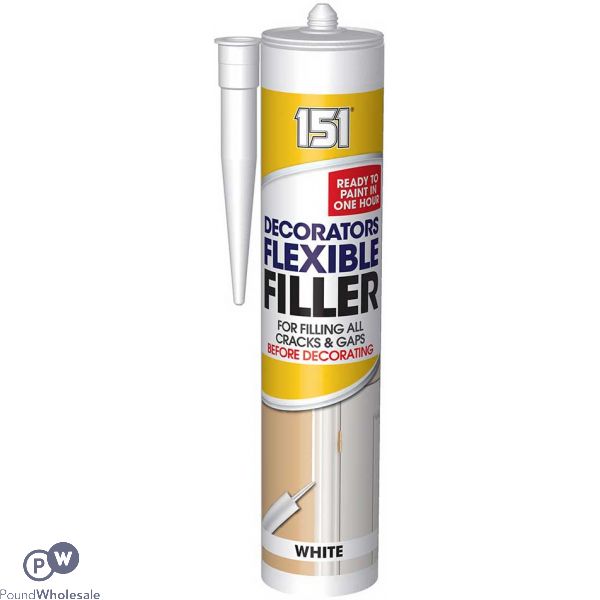 151 DECORATORS FLEXIBLE FILLER WHITE 280ML