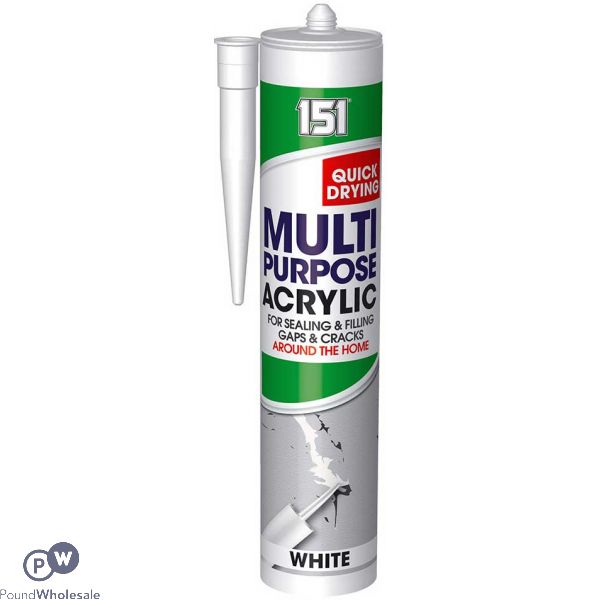 151 Multipurpose Acrylic Sealant White Cartridge 280ml