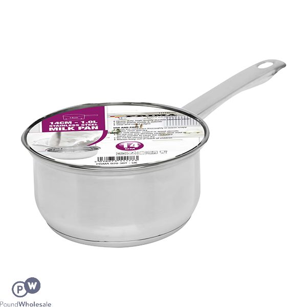 Prima Stainless Steel 14cm Milk Pan 1l