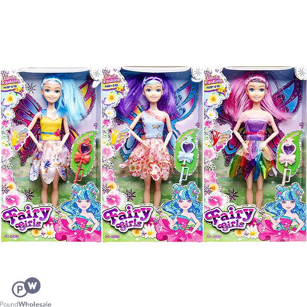 Fashion Fairy Doll With Wings Assorted