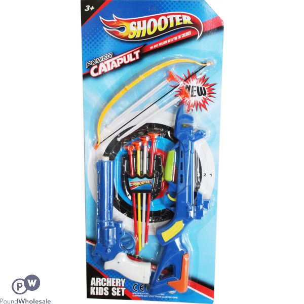 Shooter Catapult Gun And Archery Set With Target Board