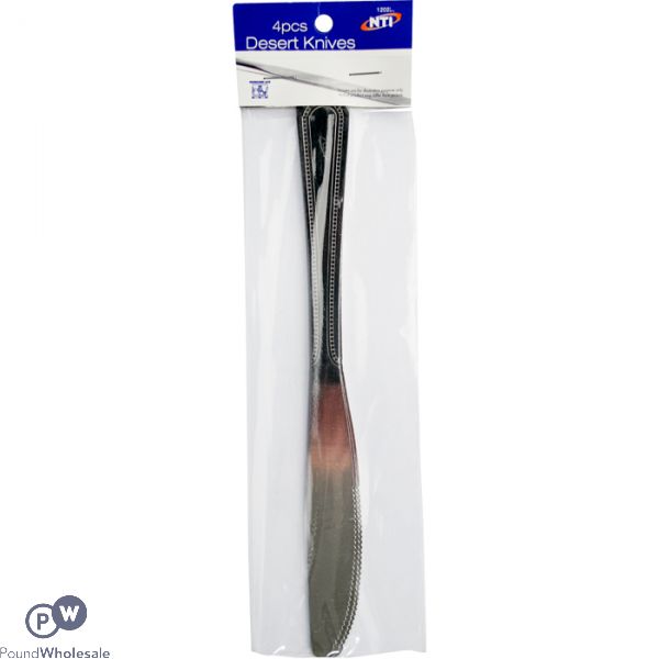 Dessert Knife In Poly Bag 4 Pack