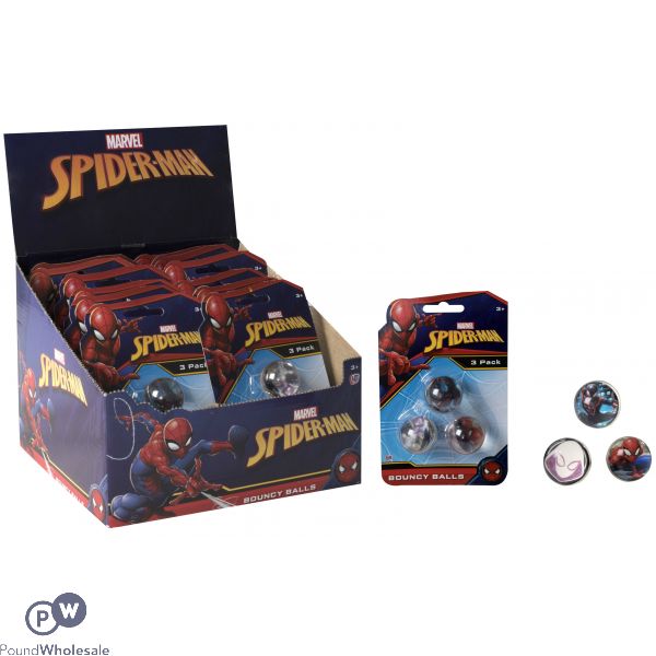 Spiderman Bouncy Balls 3 Pack