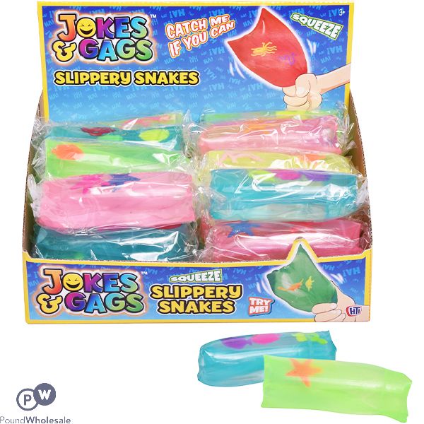 Jokes & Gags "Slippery" Snakes Assorted Colours