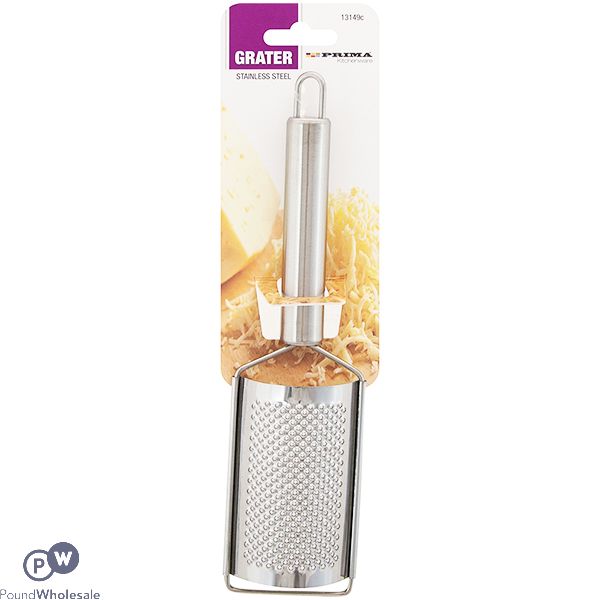 Prima Stainless Steel Oval Hand Grater 8.8cm X 5.7cm