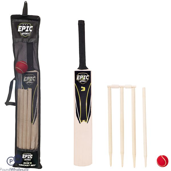 Epic Sport Size 3 Kids Cricket Set 7pc