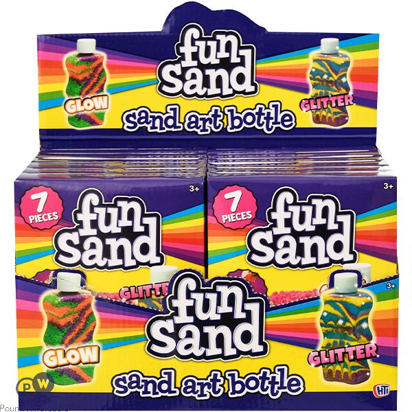 Fun Sand Art Bottle 7pc CDU Assorted