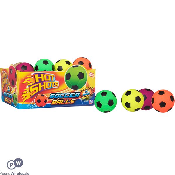 HOT SHOTS HIGH BOUNCE SOCCER BALL CDU ASSORTED COLOURS