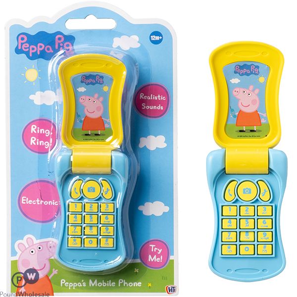 PEPPA PIG PEPPA'S ELECTRONIC FLIP MOBILE PHONE