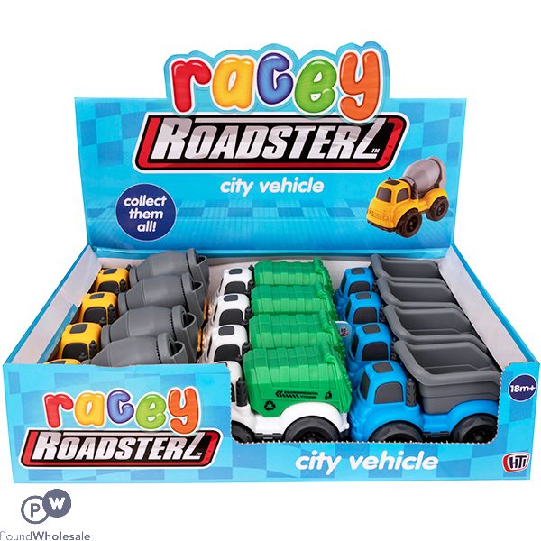 Racey Roadsterz Industrial City Vehicles Cdu Assorted