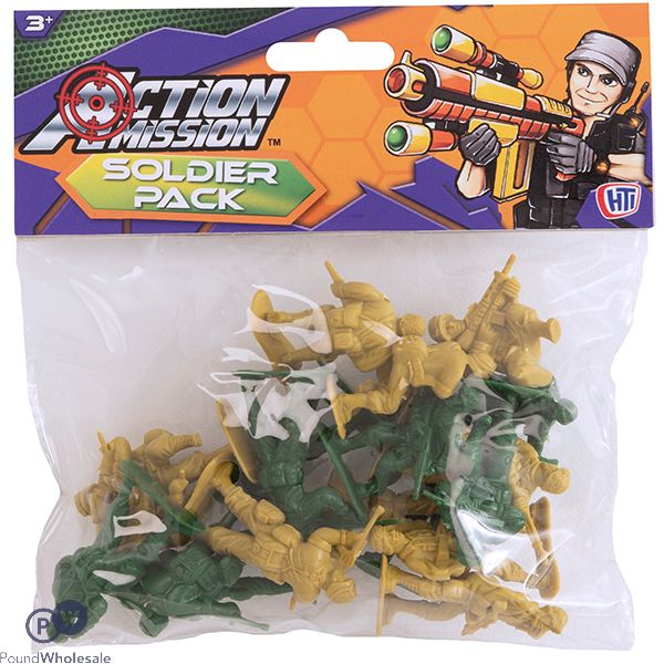 Action Mission Assorted Mini Toy Soldier Figurines Pack