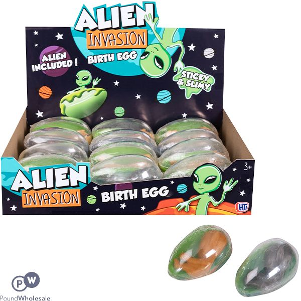 Alien Invasion Alien Birth Egg Cdu Assorted