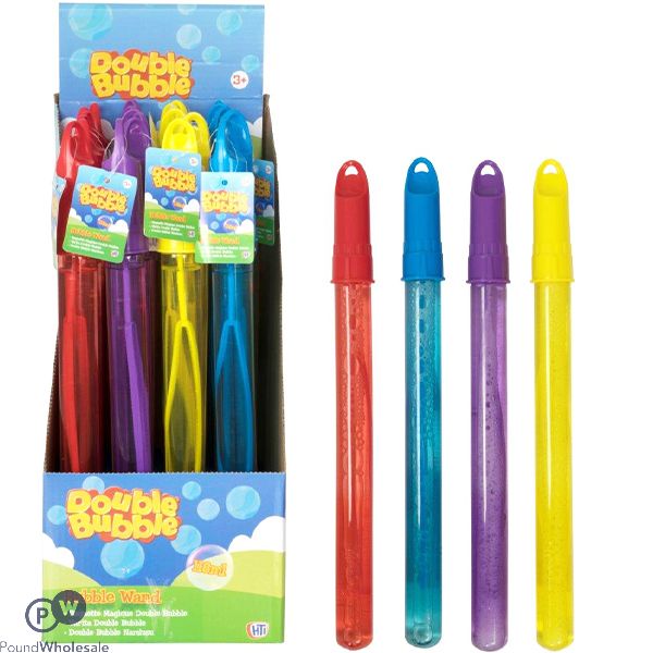 Double Bubble Bubble Wand 118ml Cdu Assorted Colours