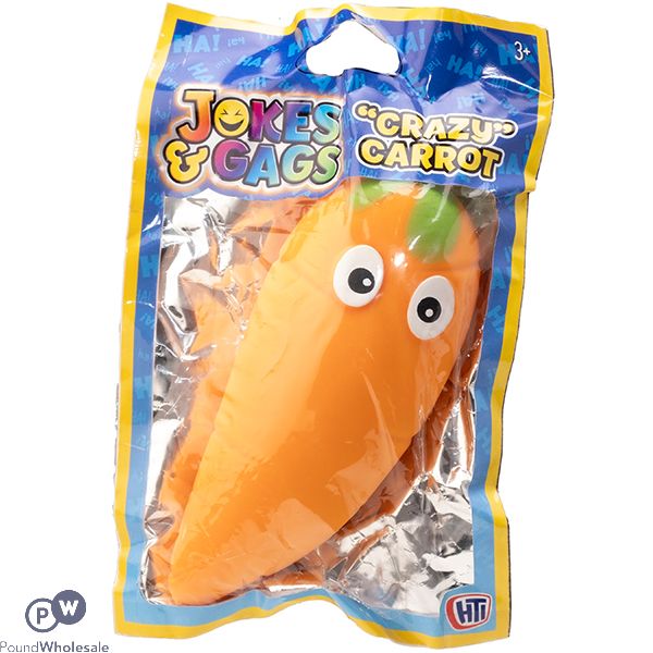 Jokes & Gags Crazy Carrot Squish Toy