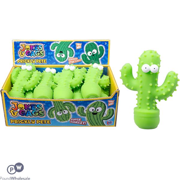 Jokes & Gags Prickly Pete Cactus Squish Toy CDU