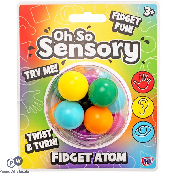 Oh So Sensory Multi-coloured Fidget Atom Toy