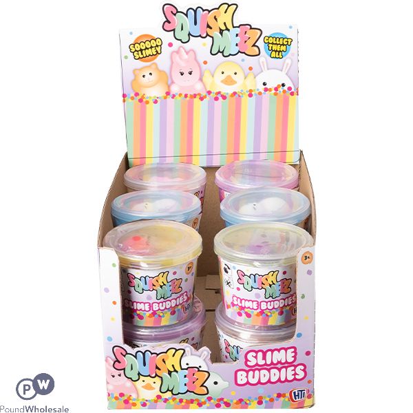 Squish Meez Slime Buddies Squish Toy CDU Assorted