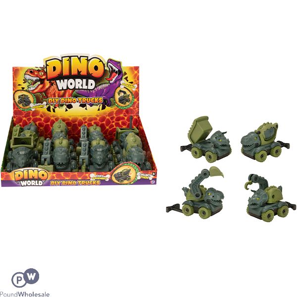 Dino World Diy Dino Trucks Cdu Assorted