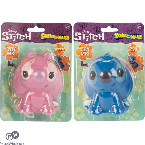 Disney Stitch Squelchums Squishy Toy Assorted