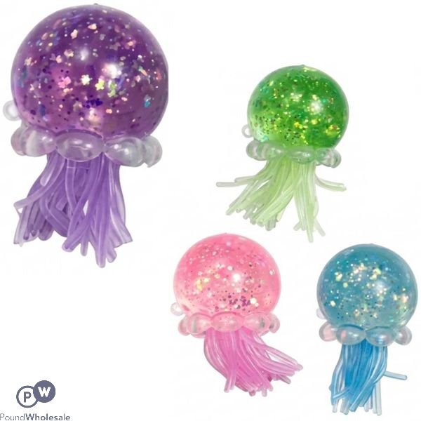 Squish Squeeze Sparkly Jell-i-squish Toy Cdu Assorted Colours