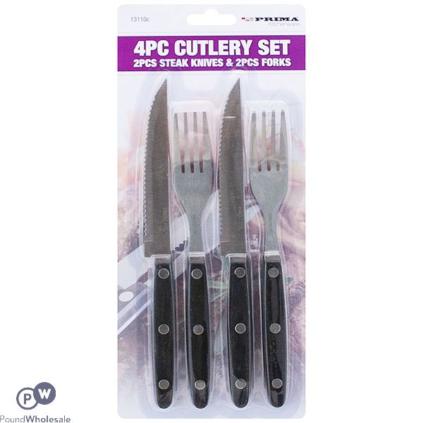 Prima Stainless Steel Steak Cutlery Set 4 pc