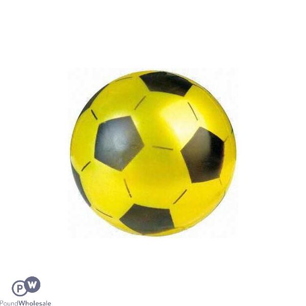 Football Sport 9 Inch Flat Ball (Deflated) Assorted Colours