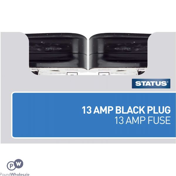 Status 13a Black Fused Plug