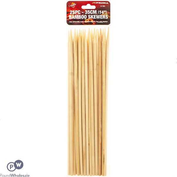 PRIMA BAMBOO SKEWERS 35CM 25 PACK