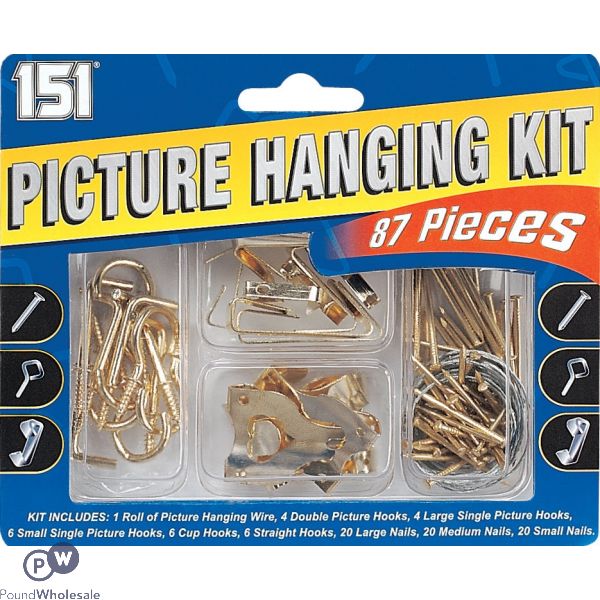 151 87 PIECE PICTURE HANGING KIT