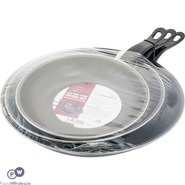 PRIMA NON-STICK FRYPAN SET ASSORTED SIZES 3PC