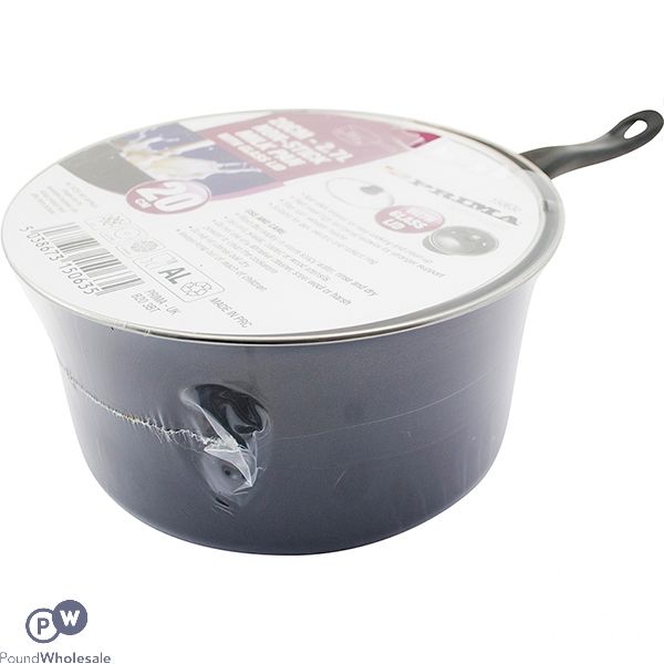 PRIMA NON-STICK MILK PAN WITH GLASS LID 20CM 2.7L