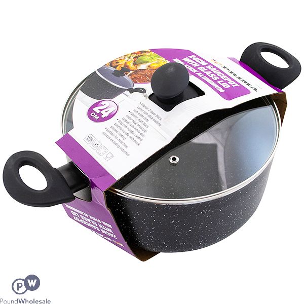 Prima Non-stick Aluminium Saucepot With Lid 24cm