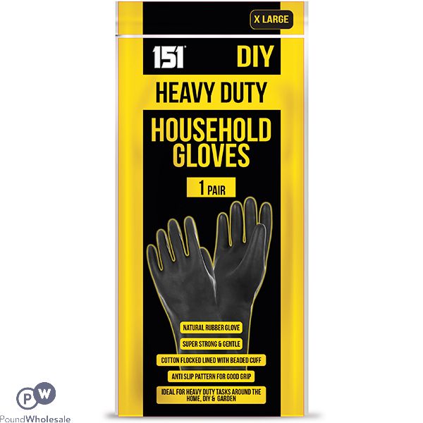 151 Heavy Duty Rubber Household Gloves Xl