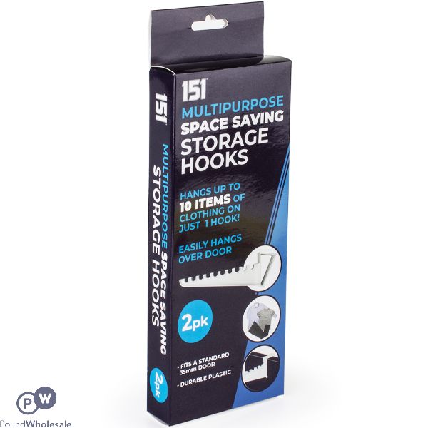 151 Multipurpose Storage Hooks 2 Pack