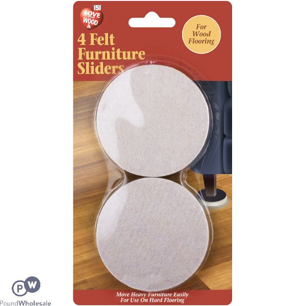 151 Love Your Wood Felt Furniture Sliders 4 Pack