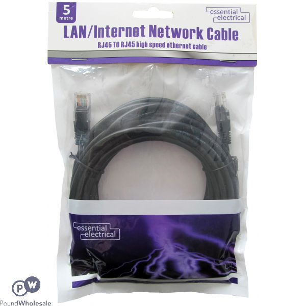 Lan/internet 5m Network Cable (rj45 To Rj45 High Speed Ethernet Cable)