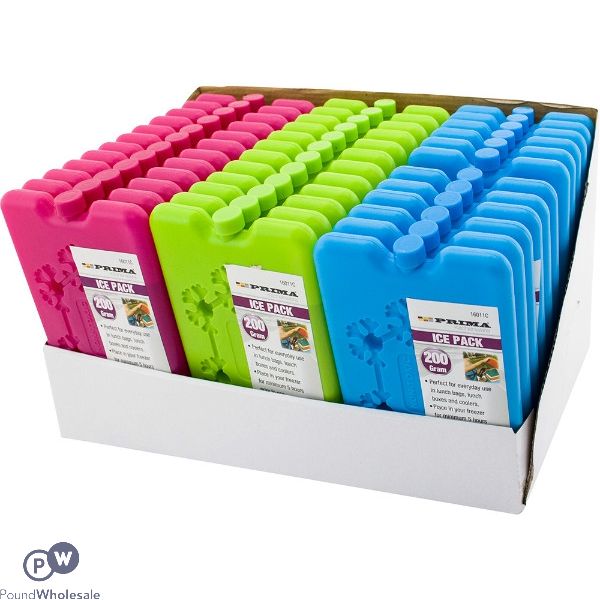 PRIMA 200G ICE PACK ASSORTED COLOURS CDU