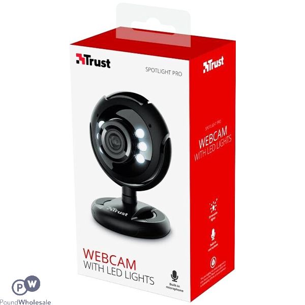 Trust Spotlight Pro Webcam With Led Lights & Microphone