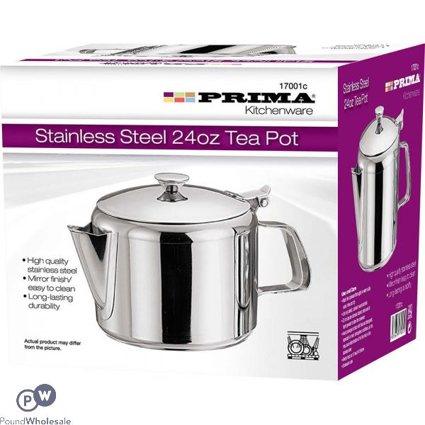PRIMA STAINLESS STEEL 24OZ TEA POT