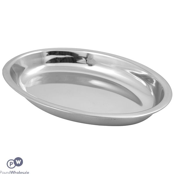 PRIMA STAINLESS STEEL OVAL BOWL 25CM