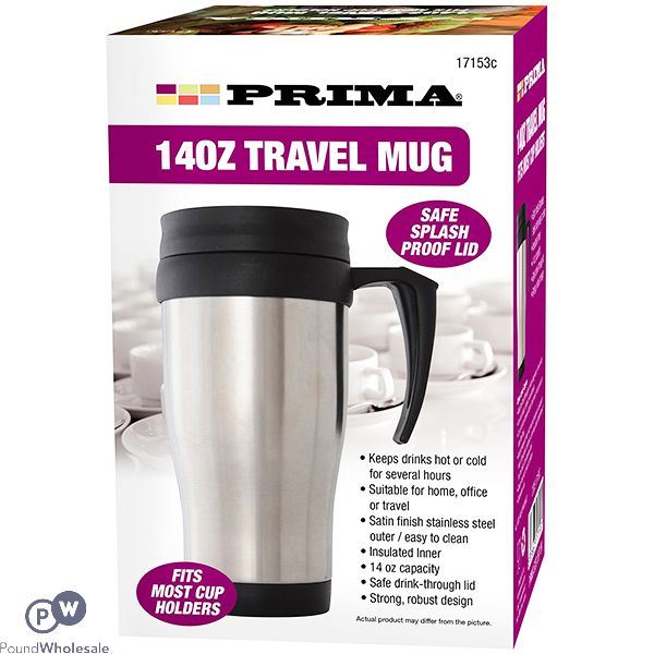 Prima Stainless Steel Travel Mug 14oz
