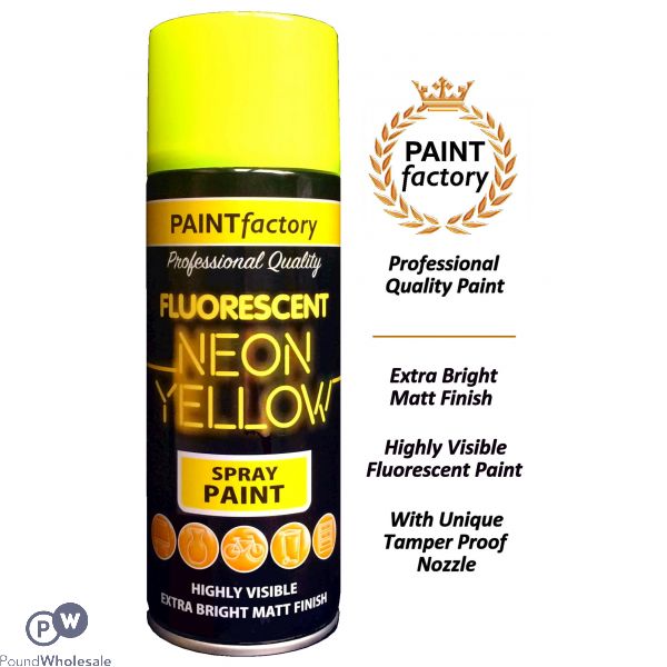 All Purpose Neon Yellow Spray Paint 400ml