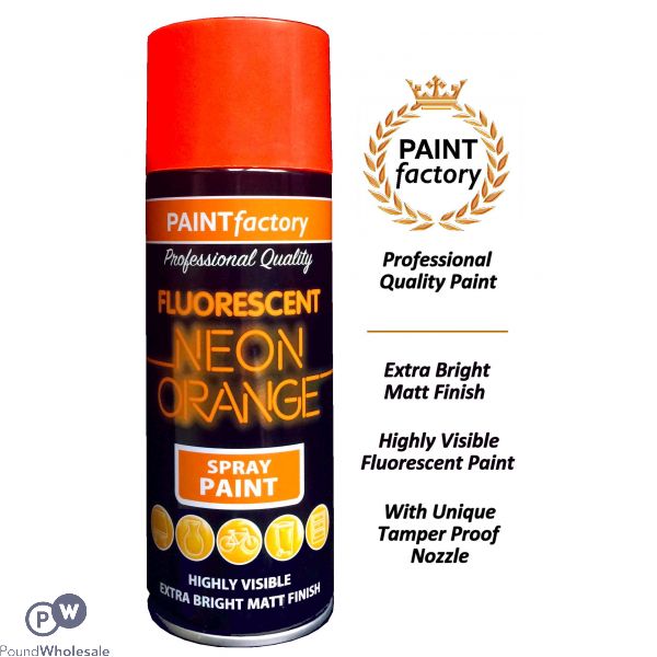 All Purpose Neon Orange Spray Paint 400ml